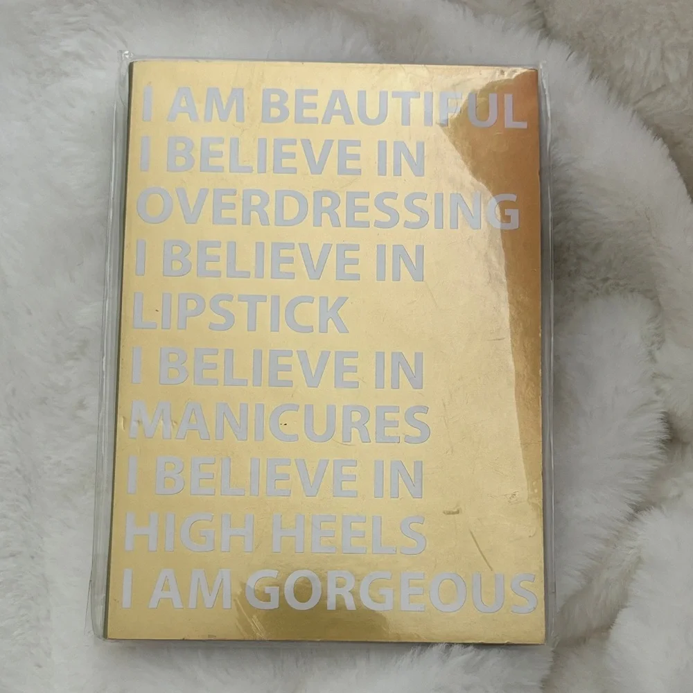 Gold Inspirational Notebook Journal NEW